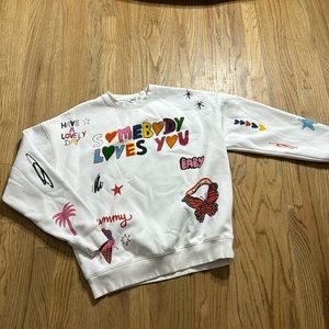 Mayfair sweatshirt one size, fun graphics